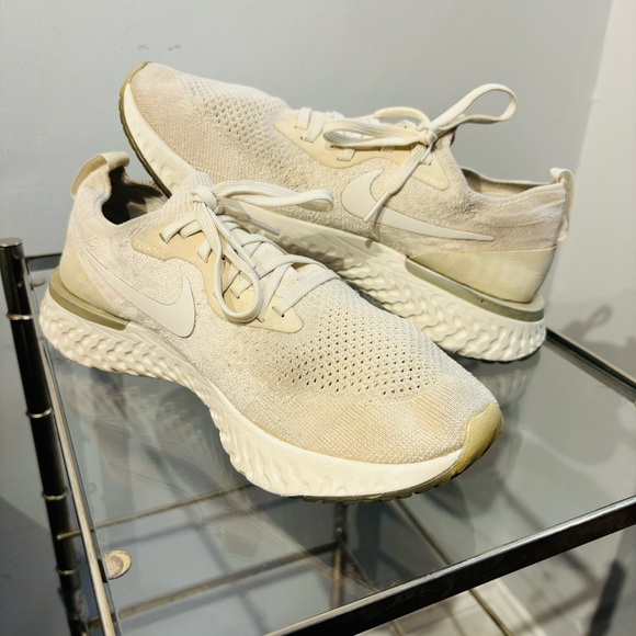 Nike Epic React Flyknit AQ0070 201 Light Cream Women’s Size 10.5 - Picture 1 of 11